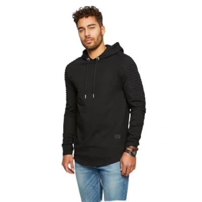 Immagine di Leif Nelson Felpa con Cappuccio Uomo Maglione LN 6369 Nero XX Large