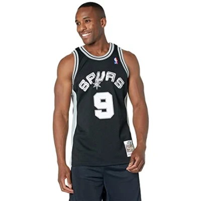 Immagine di Mitchell &amp; Ness NBA SAN Antonio Spurs Swingman 2001 TONY Parker Squadra, Uomo, Taglia: Medium, Black