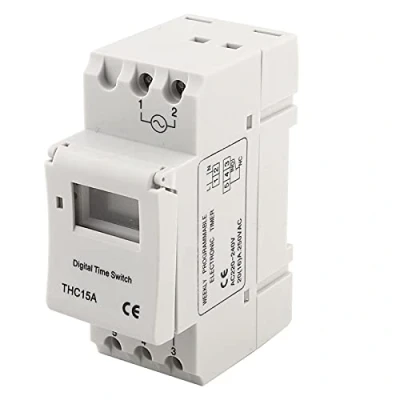 Immagine di Timer Switch THC15A 220 240VAC 16A DIN Rail digitale programmabile