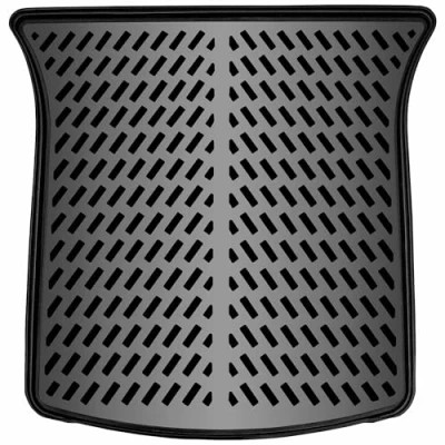 Immagine di ELMASLINE Vasca baule in gomma 3D per Tesla Model Y 2020 2024 Accessori tappetino bagagliaio antiscivolo con bordo alto