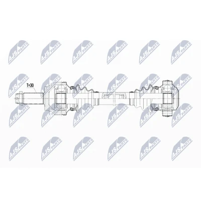 Immagine di NTY NPW BM 089 Albero motore / Semiasse Assale posteriore, posteriore Sx, Dx 635 Trasmissione automatica