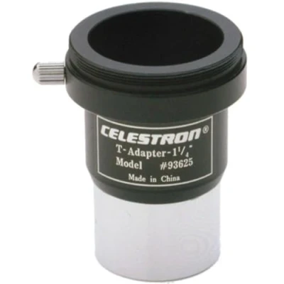 Immagine di Celestron 93625 1,25’’ Universal Fotocamera SLR o DSLR Adattatore a T, Argento/Nero