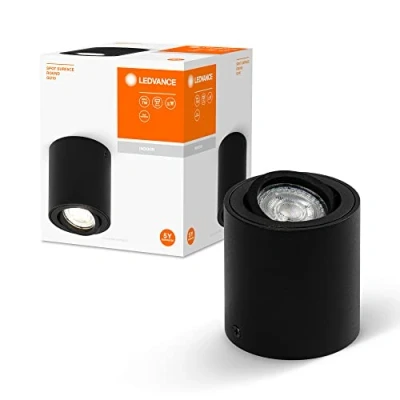 Immagine di LEDVANCE SPOT SURFACE ROUND 4058075758629 Applique LED (monocolore) GU10 Nero
