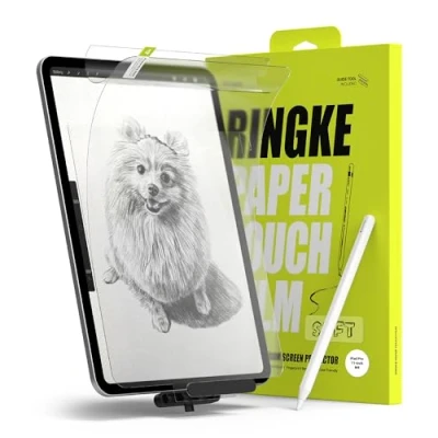 Immagine di Ringke Paper Touch Film [Soft / 2 Pezzi] Compatibile con Pellicola iPad Pro 11 inch M4 (2024) Effetto Carta Protezione Schermo