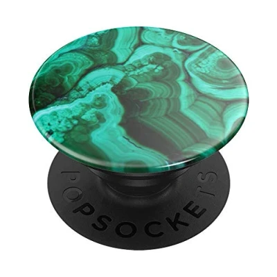 Immagine di PopSockets PopGrip Supporto e Impugnatura per Telefoni Cellulari Tablet con Un Top Intercambiabile Malachite Gloss