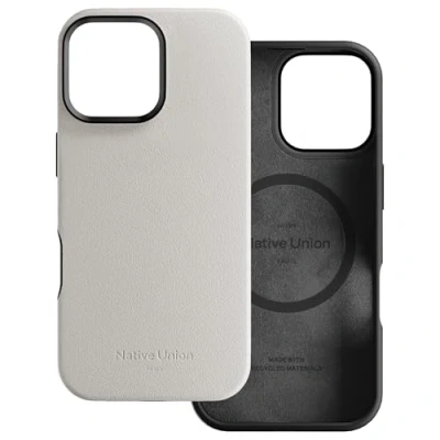 Immagine di Native Union Custodia Attiva Compatibile con MagSafe e Magneti Integrati Design Robusto Materiali Riciclati Protezione Anticaduta fino a 10ft per iPhone 16 Pro Max (Pietra Arenaria)