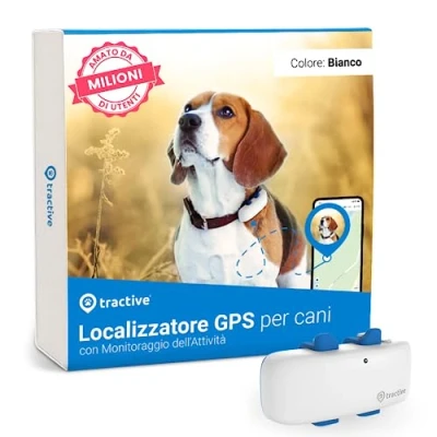 Immagine di Tractive GPS per cani, Localizzazione in tempo reale tutto il mondo, Notifiche antifuga, Monitoraggio dell&#039;attività con avvisi di salute