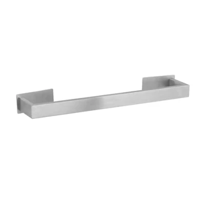 Immagine di WENKO Turbo Loc Asta per asciugamani da bagno UNO Genova opaca, 60 cm, in acciaio inox, ideale o asciugamani, fissaggio senza foratura, antiruggine, 61 x 4.4 7.6 cm (L A P)