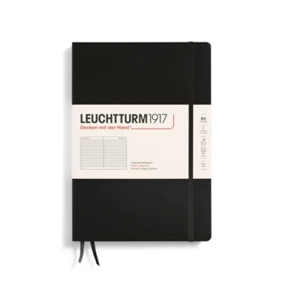 Immagine di LEUCHTTURM1917 366185 Taccuini Composition (B5), Copertina rigida, 219 pagine numerate, Nero, Righe
