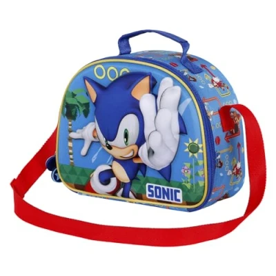Immagine di Karactermania Segasonic Faster 3D Lunch Borsa a tracolla per bambini, Taglia: One Size, Azul