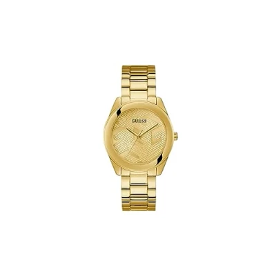 Immagine di Guess Cubed Orologio goldcoloured, Donna, Taglia: One Size, Gold coloured
