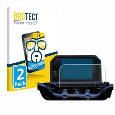 Immagine di brotect Pellicola Protettiva per Yamaha Tracer GT 9+ 2023 Protezione Schermo (2 Pezzi) [Trasparente, Anti Impronte]