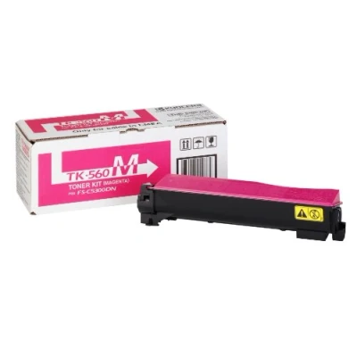 Immagine di Toner Kyocera TK 560 magenta. Cartuccia cartridge originale 1T02HNBEU0. Compatibile per stampanti ECOSYS P6030cdn, FS C5300DN, C5350DN