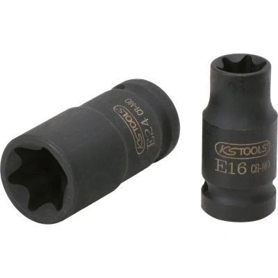 Immagine di KS TOOLS 515.0984 Chiave a bussola 30 E10 10 (3/8&quot;) Profilo E, Torx esterno