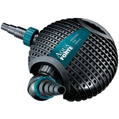 Immagine di AQUAFORTE O 18.000 Pompa per laghetto, 220 Watt, Portata ottima 17,5 m3/Ora, Altezza 6 Metri, Lunghezza Cavo 10 m, Motore sincrono A, Particelle di Sporco Fino a mm