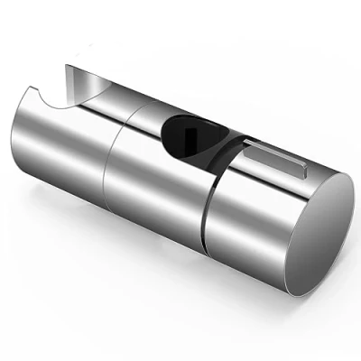 Immagine di Supporto Doccia, Regolabile 18 25 mm Soffione ABS Staffa Ddoccia Design Della Superficie Cromata Installazione Semplice Adatto per Barra, Saliscendi