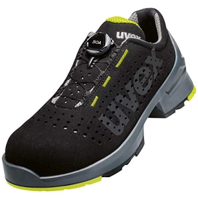 Immagine di Uvex Low Shoe 65658 Boa S1 Size 43 Pu W11, Scarpe Antinfortunistiche Uomo, Lime Nero, EU