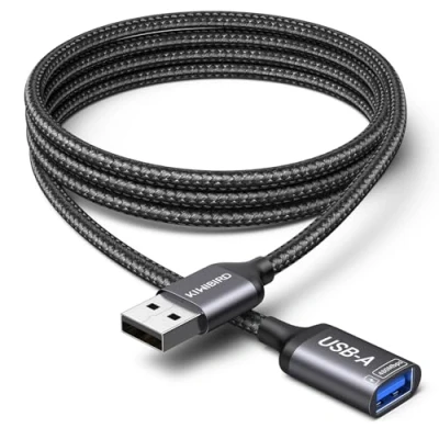 Immagine di KiwiBird Cavo Prolunga 2M, USB Tipo a maschio femmina cavi di estensione trasferimento dati ricarica compatibile con gamepad, stampante, webcam, tastiera mouse, chiavetta, disco rigido esterno