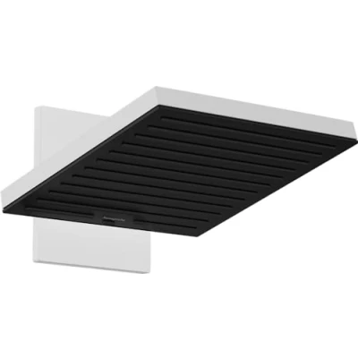Immagine di hansgrohe 24351700 Soffione Doccia, Bianco Opaco, shower head 260mm / with wall connector