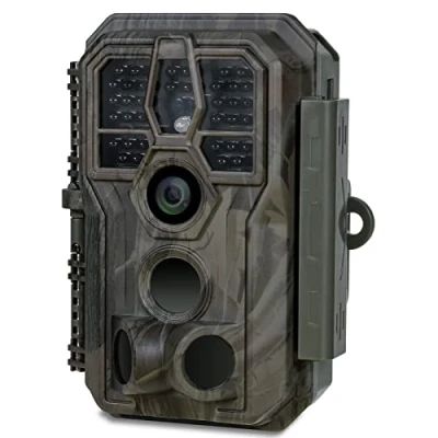 Immagine di GardePro E5S Fotocamera da Caccia 32MP 1296P H.264 Vidéo Fototrappola Infrarossi Invisibili 0,1s Tempo di Attivazione, Visione Notturna Fino a 30m, No Glow 940nm IR LEDs