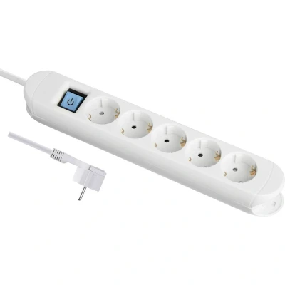 Immagine di Maxtrack NV 57 3 WL Multipresa con interruttore Bianco Schuko 1 pz.