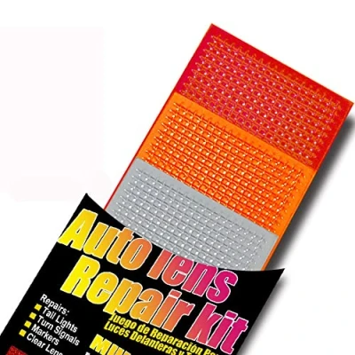 Immagine di Kit di riparazione lenti per auto, confezione multipla riparazioni luci posteriori, direzione, creatori e trasparenti.