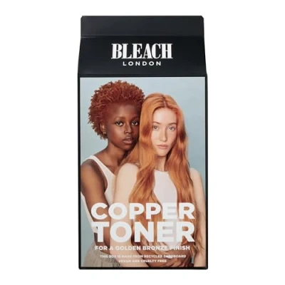 Immagine di Bleach London Kit toner in rame Tonificazione senza ammoniaca per una finitura liscia allo zenzero Ideale capelli biondo chiaro a medio con complesso morbido e lucido (kit completo)