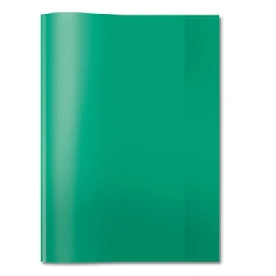 Immagine di Herma 7495, copertina per quaderni trasparente, formato A4, in plastica resistente e lavabile, scuola, confezione da 10, colore verde
