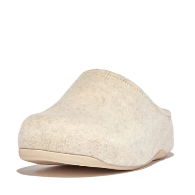 Immagine di Fitflop Shuv E01 Pantofole a Zoccolo in Feltro, Scarpa Donna, Avorio, 37 EU