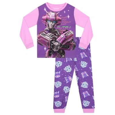 Immagine di Transformers One Pigiama Ragazza Autobot Invernale Bambina Viola 7 8 Anni