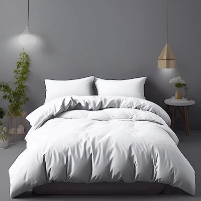 Immagine di LivinEase Set Copripiumino Una Piazza e Mezza Microfibra 200x200cm + Federe 80x80cm