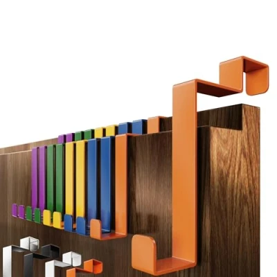 Immagine di 4smile Ganci per porta Set da 10 pezzi Gancio in acciaio inox appendere all&#039;interno, porte pieghevoli