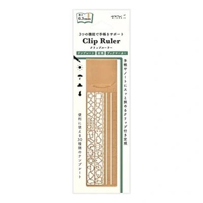 Immagine di DESIGNPHIL 42290006 Midori, righello A clip, rame