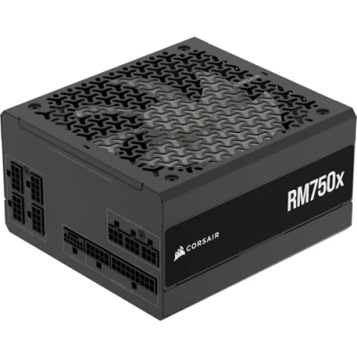 Immagine di CORSAIR RM750x Alimentatore ATX a Basso Rumore Completamente Modulare Compatibile con 3.1 Supporto PCIe 5.1 Efficienza Cybenetics Gold Connettore Nativo 12V 2x6 Nero