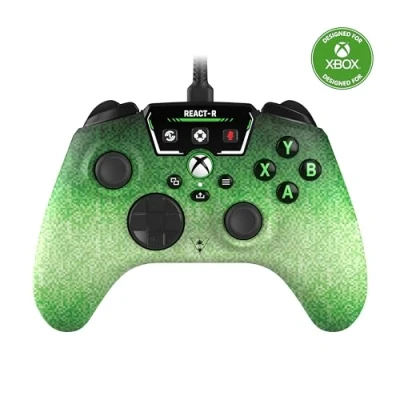 Immagine di Turtle Beach React R Pixel Controller di Gioco Cablato con Controlli Audio, Pulsanti Mappabili e Impugnature Testurizzate per Xbox Series XS, One PC [Licenza Ufficiale Xbox]