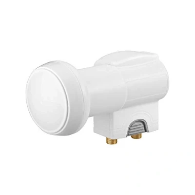 Immagine di Goobay 67270 Illuminatore LNB Universale Doppio Twin, Grigio, Bianco