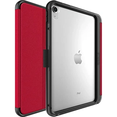 Immagine di Otterbox Cover Symmetry Folio Case per iPad 10, 9&#039; (10.ª gen 2022), antishock e cadute, custodia protettiva sottile, testata a norme MIL STD 810G, Rosso