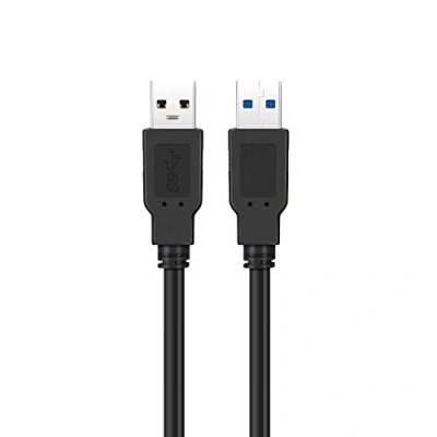Immagine di Ewent Cavo USB 3.0 Tipo A/Maschio a A/Maschio, Doppia Schermatura AWG 28 in Rame, Velocità di Trasferimento fino 5GMbit, 3m, Nero