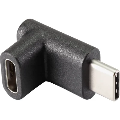 Immagine di Renkforce USB 3.2 Gen 2 (USB 3.1 2) Adattatore [1x spina C® 1x presa C®] angolato 90 verso lalto