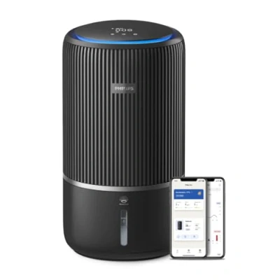 Immagine di Purificatore e umidificatore d&#039;aria 2 in 1 Philips Serie 3400, filtro HEPA NanoProtect + ai carboni attivi, umidificazione igienica a 650 ml/h, CADR 300m3/h per 78 m² (AC3421/13)