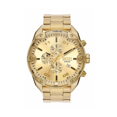 Immagine di Diesel Spiked Cronografo All goldcoloured, Uomo, Taglia: One Size, gold coloured