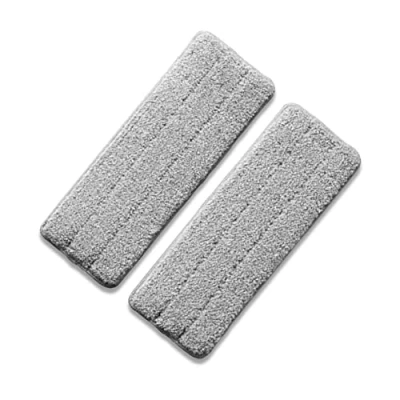 Immagine di Starlyf, 2 panni extra in microfibra, per mocio con velcro, misure 32 x 12 cm, tutti i tipi di pavimenti