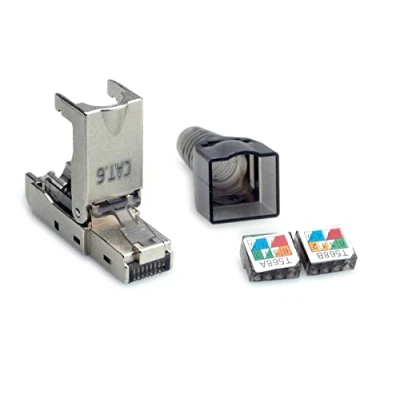 Immagine di Value Spina RJ 45 confezionabile in campo cat. 6 (classe E), STP 26.99.0371 Argento (Metallizzato) 1 pz.