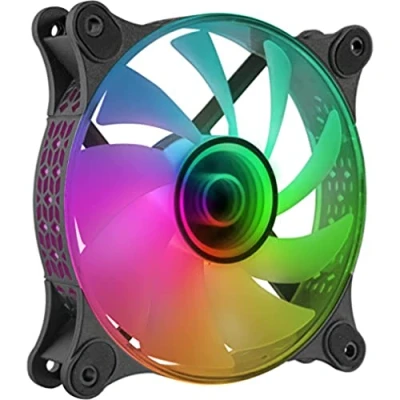 Immagine di MARSGAMING Mars Gaming MF 3D Nero, Ventola ARGB 360 12cm, Specchio Infinito 3D, Sistema Anti Vibrazioni, Ultra Silenzioso, Compatibilità Completa