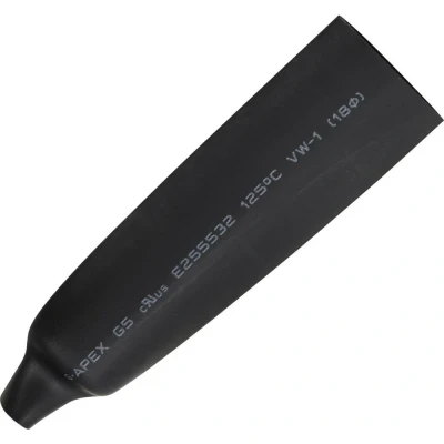 Immagine di TRU COMPONENTS 1566766 Termoretraibile senza colla Nero 18 mm 9 Restringimento:2:1 5 m