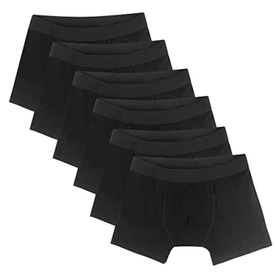 Immagine di 6 Pezzi Boxer Bambino Ragazzi Misto Ragazzo Mutande Biancheria Intima da in Cotone, Boy Cotone Slip Intimo 1603BL 158/164