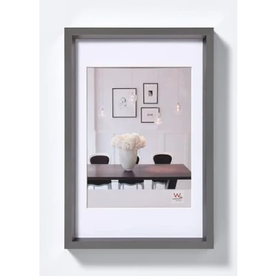 Immagine di walther design acciaio 40 x 50 cm con passe partout, cornice in plastica Steel Style ES050D