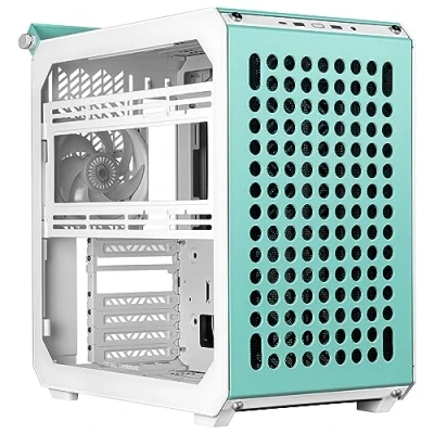 Immagine di Cooler Master Qube 500 Flatpack Case PC Mid Tower ATX, Modulare, 1 Ventola Posteriore SF ARGB Preinstallata 120mm, Supporto GPU Verticale, per Schede Madri EATX, Doppi Radiatori 280mm Macaron