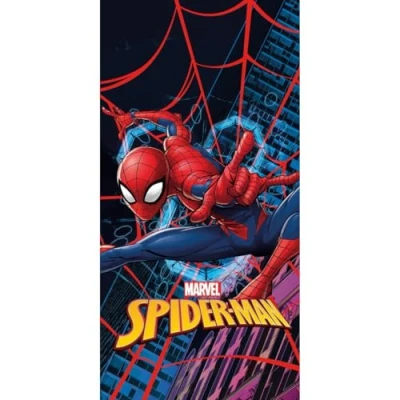 Immagine di Halantex SPIDERMAN Uomo Ragno Telo Mare Spiaggia Bagno Beach Towel 100% Cotone Dimensioni 70x140cm Multicolore SPM 218T