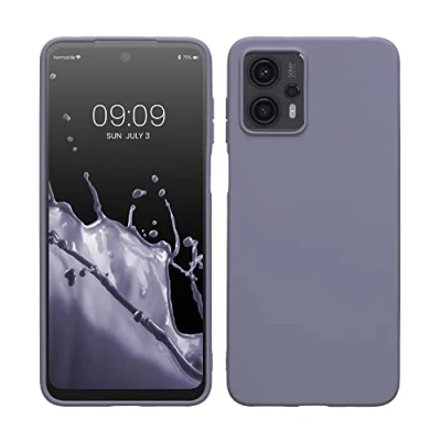Immagine di kwmobile Custodia Compatibile con Motorola Moto G23 / G13 Cover Back Case per Smartphone in Silicone TPU Protezione Gommata lavanda opaco